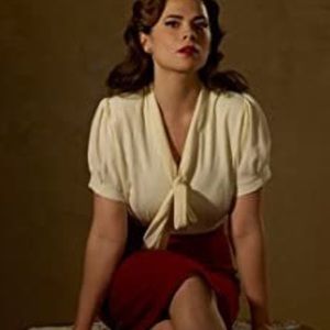 Collectif Vintage off-white blouse (XS/UK 8)